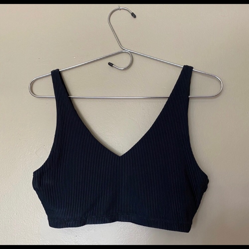 NWT Spiritual Gangster Ribbed V Bra top size M